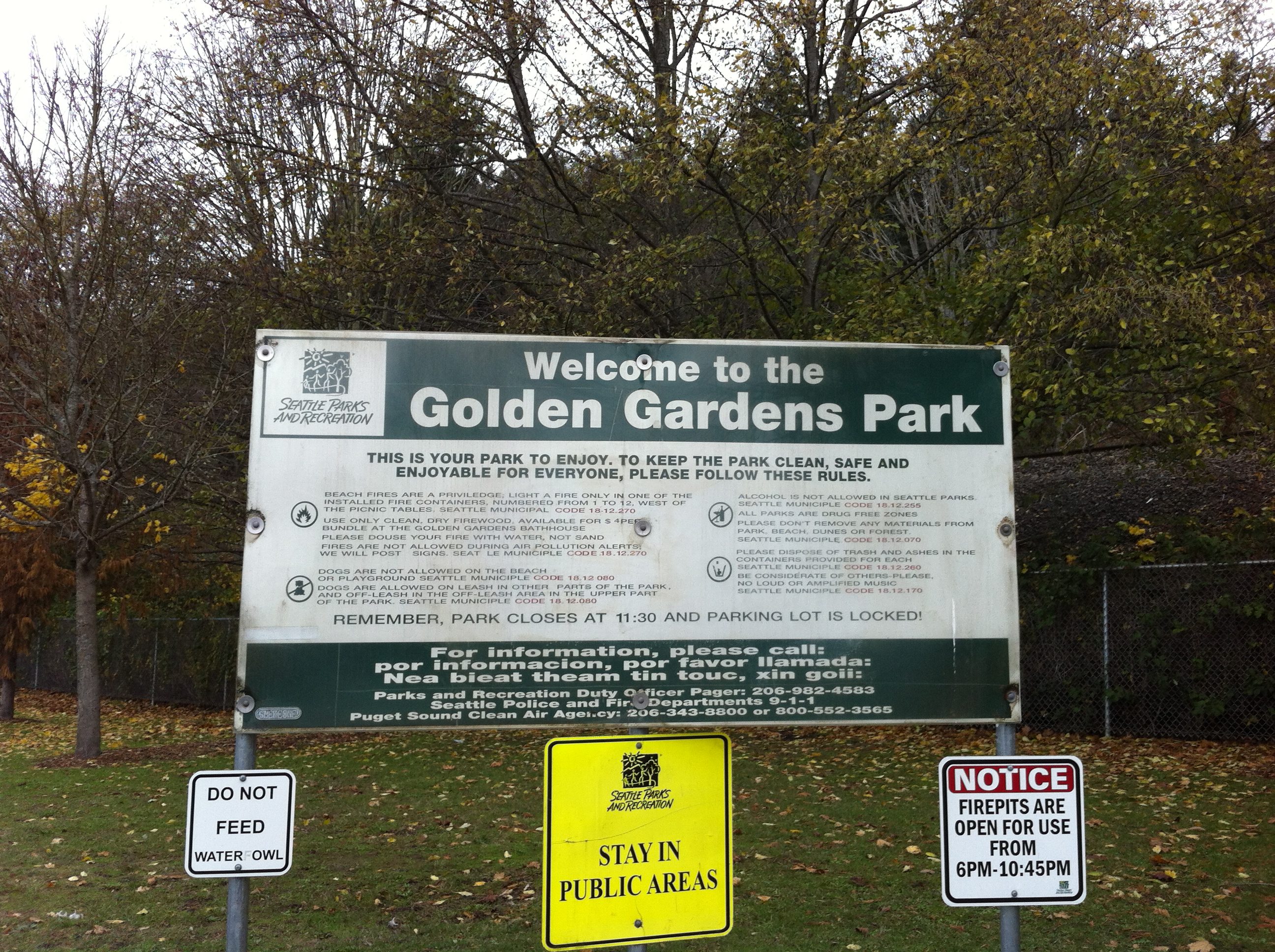 The Lovely Golden Gardens Park A Szep Golden Gardens Park