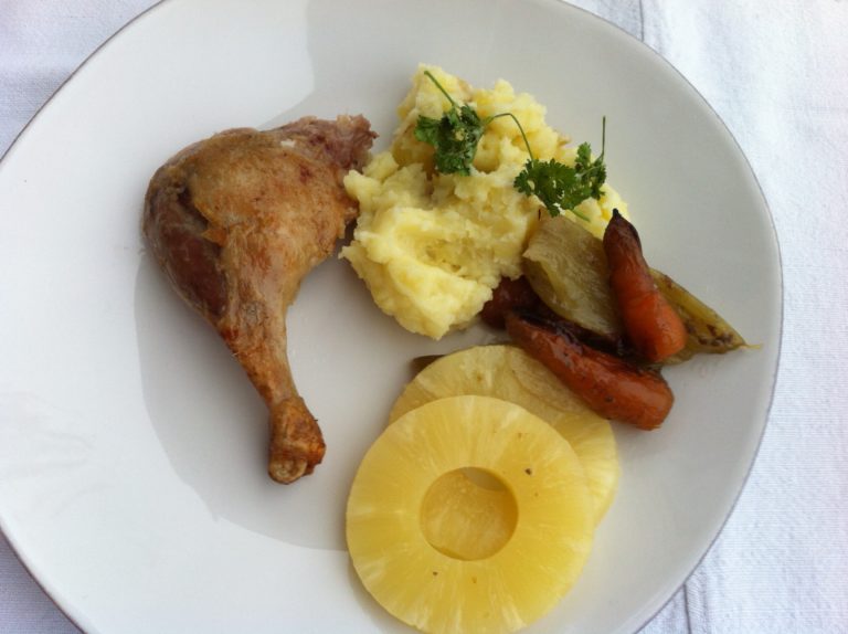 Roast duck with pineapple Ananászos kacsasült FloorCookies