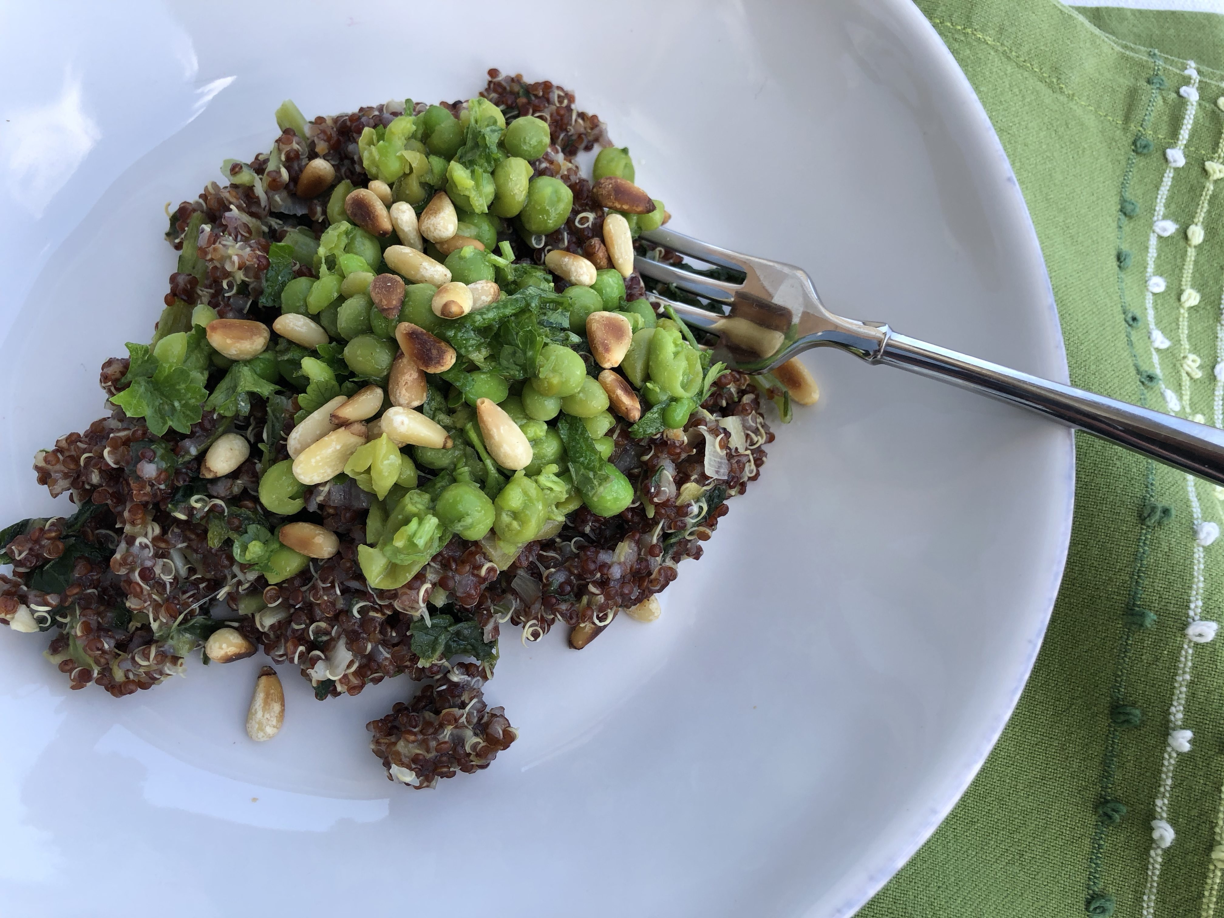 Peruvian Quinoa Risotto Quinoa risotto with mashed peas – Quinoa rizottó pürésített borsóval ...