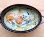 Baked eggs with spinach, cream, and cheese – Tálban sült tojás spenóttal, tejszínnel és sajttal