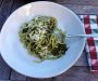 Spaghetti with sautéed leafy greens – Spagetti fonnyasztott leveles zöldségekkel